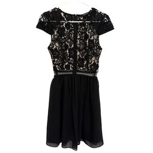 2/$30 Ark & Co - Black Lace Overlay Mini Dress